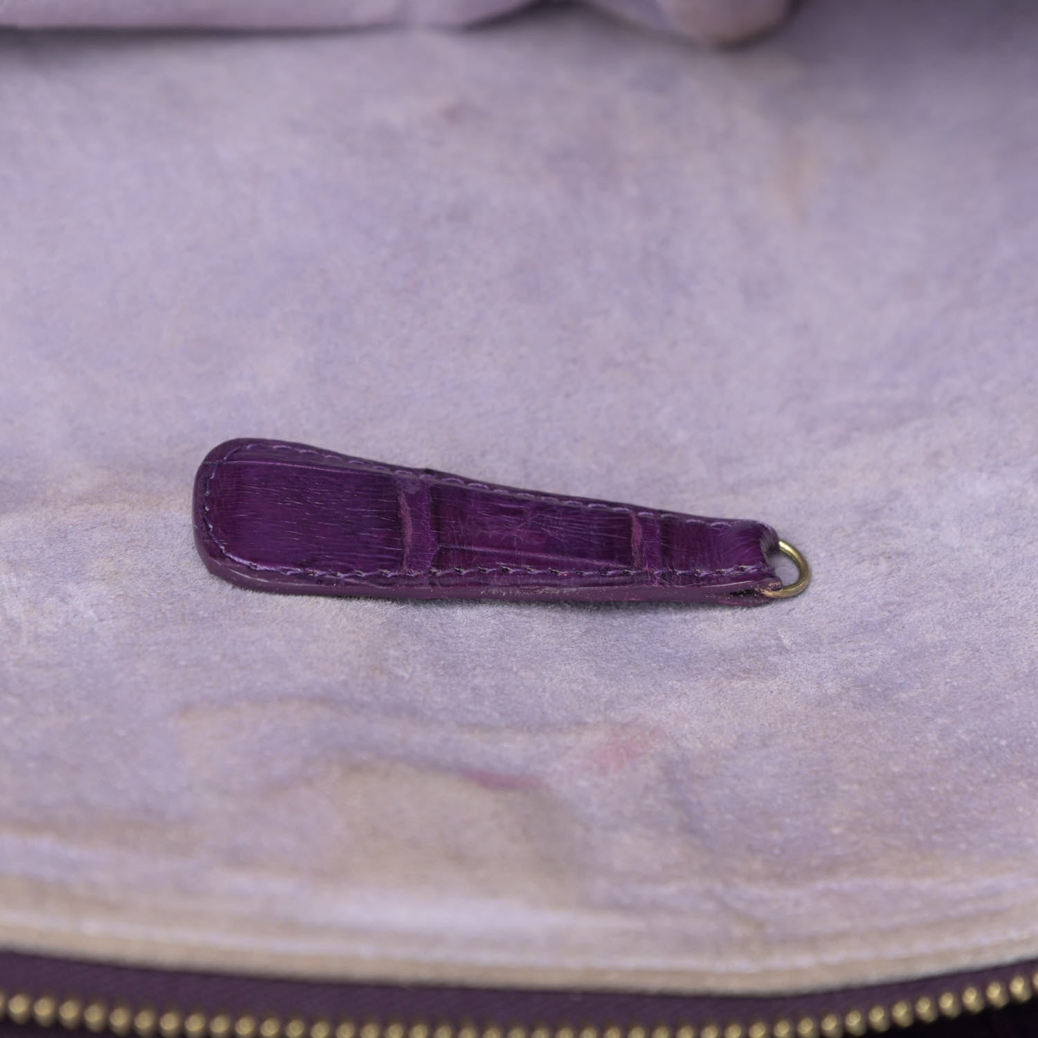 Nancy Gonzalez Crocodile Dome Satchel Purple 14 of 14