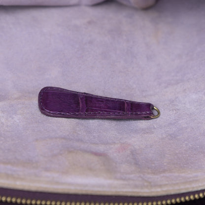 Nancy Gonzalez Crocodile Dome Satchel Purple 14 of 14