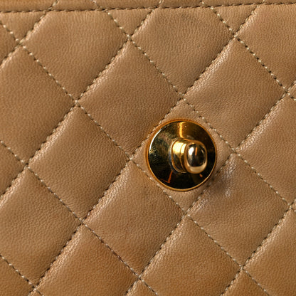 Chanel Lambskin Quilted Mini Flap Beige 12 of 17