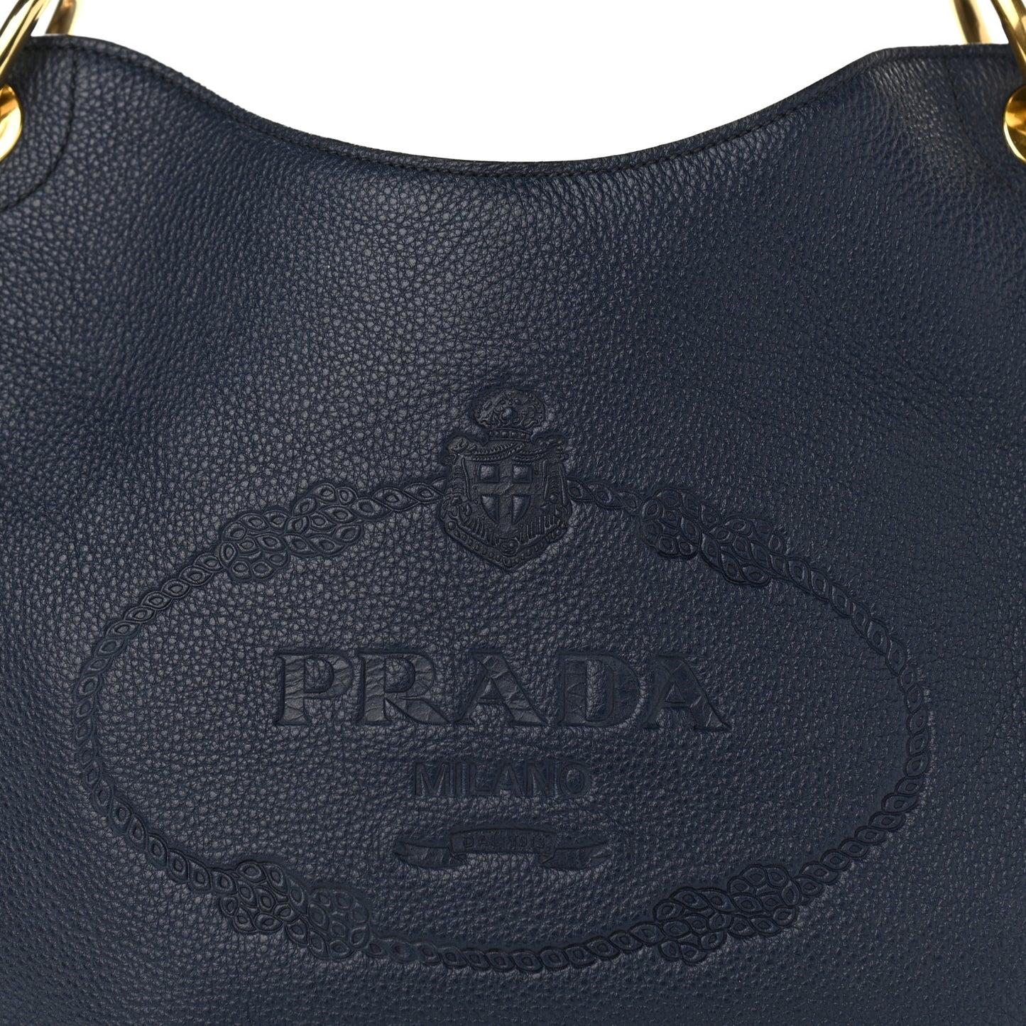 Vitello Phenix Embossed Logo Hobo Baltico
