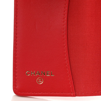 Chanel Caviar Quilted Classic 4 Key Holder Wallet Dark Pink 8 of 9