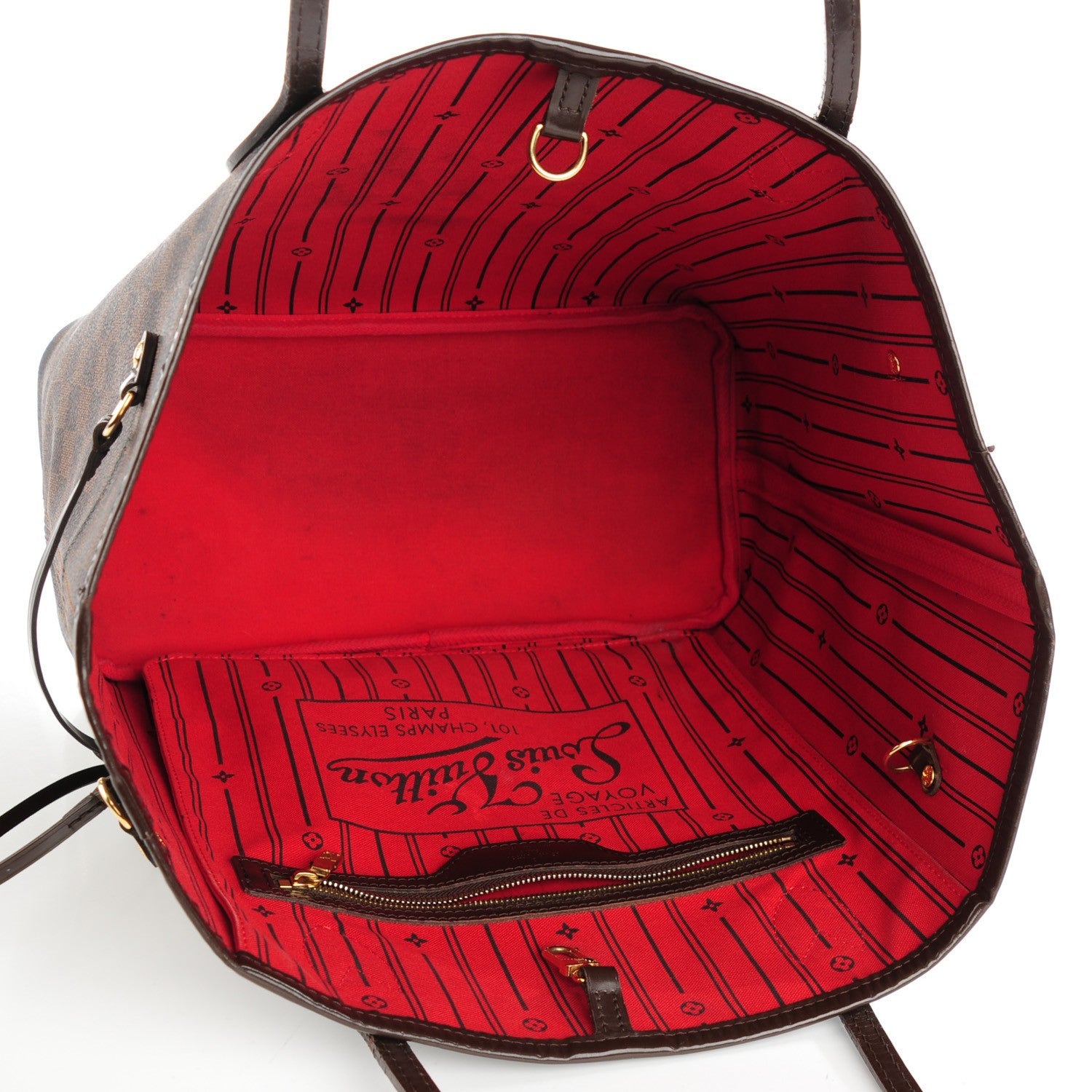 Louis Vuitton Damier Ebene Neverfull MM 4 of 7