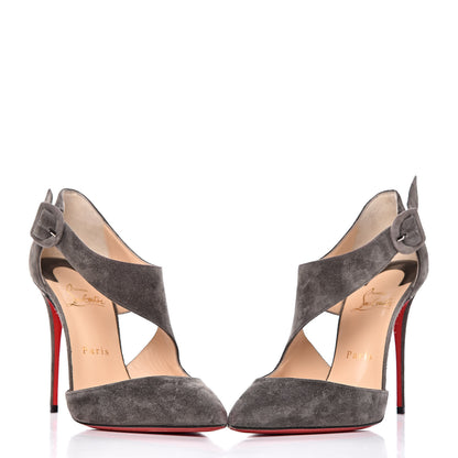 Christian Louboutin Veau Velours Sharpeta 100 Pumps 38.5 Roche 6 of 13