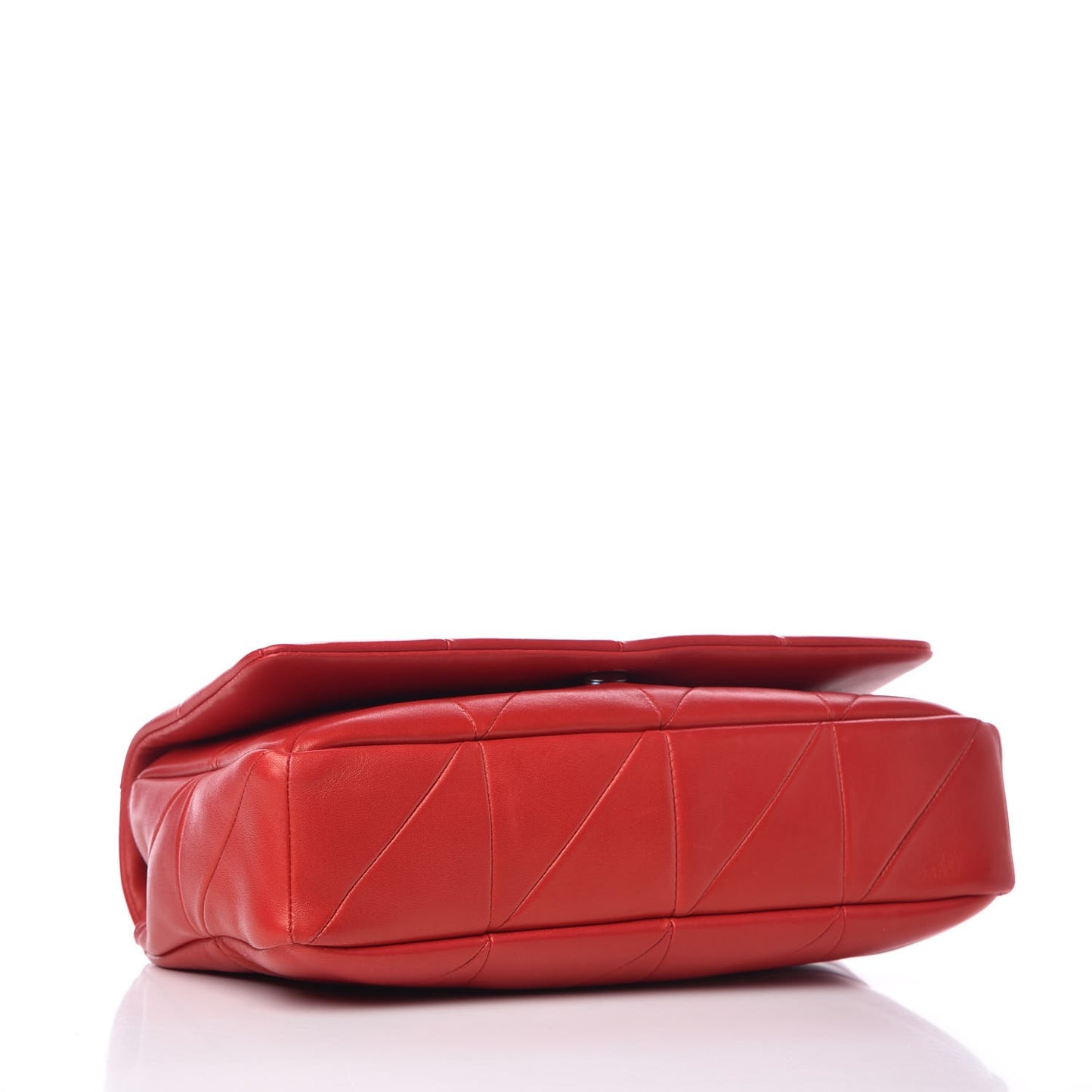 Lambskin Patchwork Monogram Medium Jamie Red