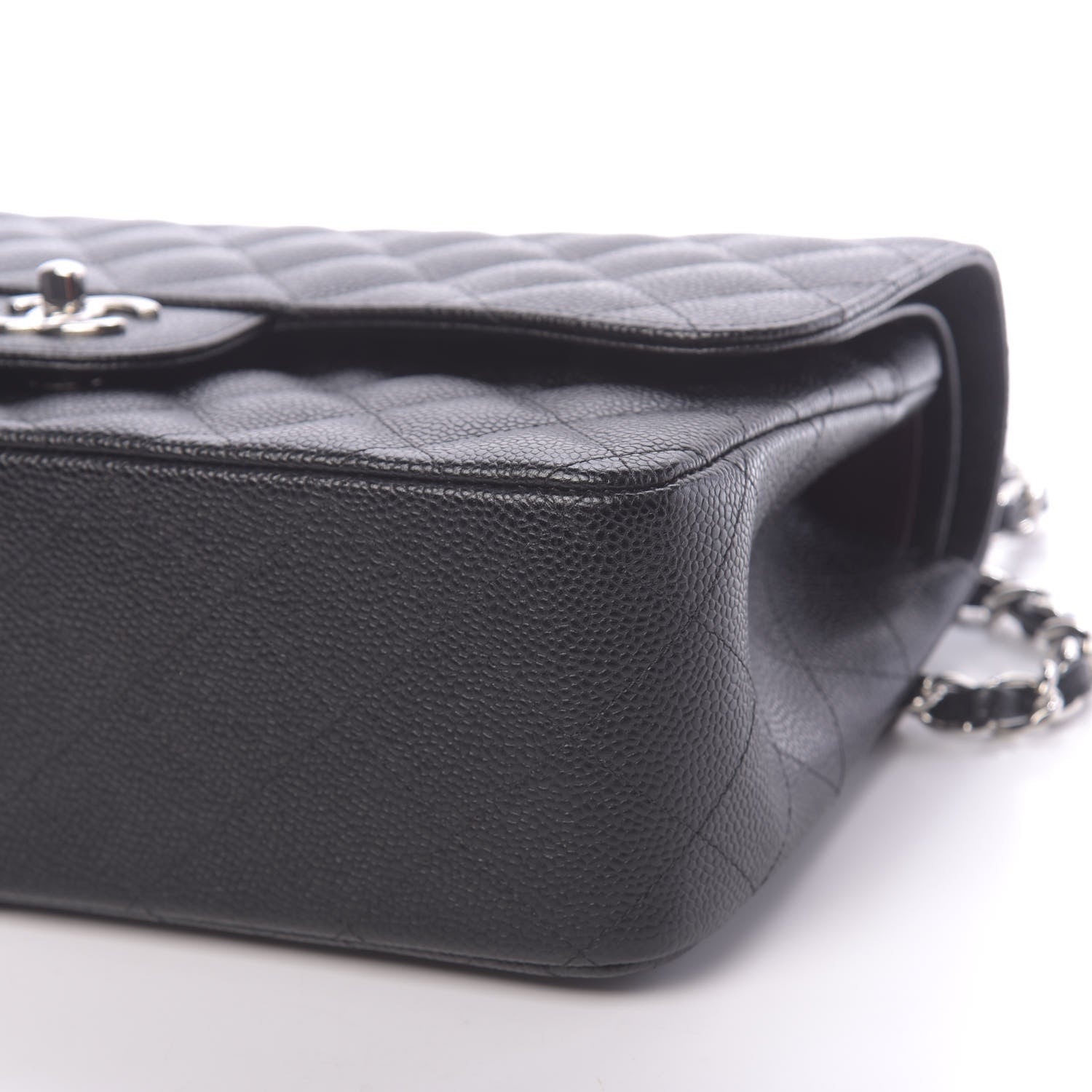Chanel Caviar Quilted Jumbo Double Flap Black 10 of 11
