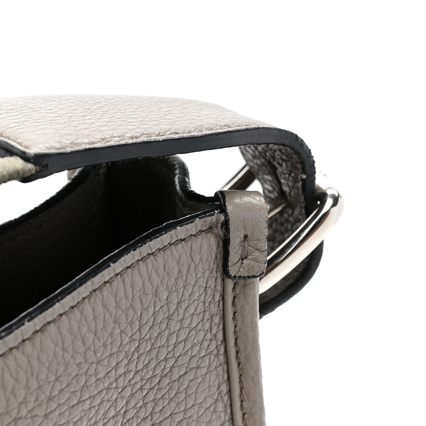 Vitello Daino Soft Mini Hobo Messenger Bag Argilla