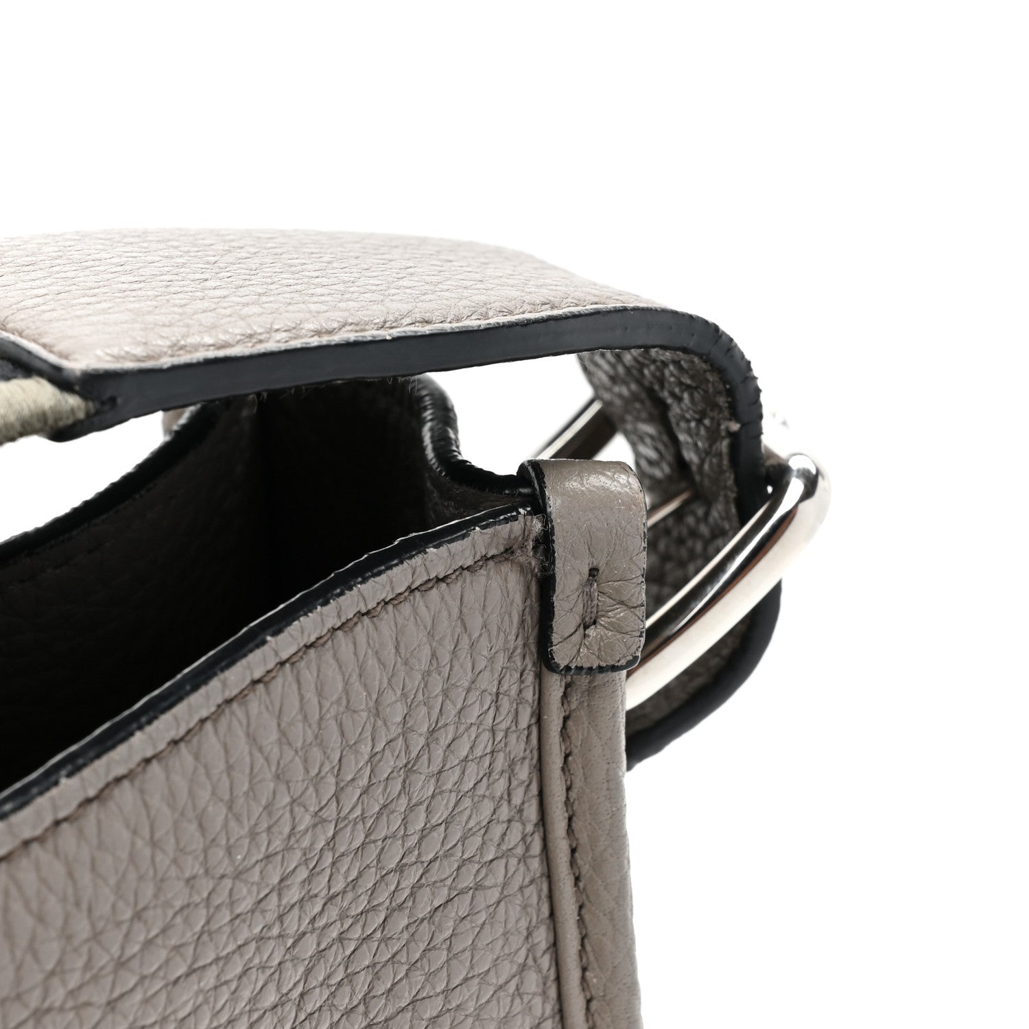 Prada Vitello Daino Soft Mini Hobo Messenger Bag Argilla 13 of 13