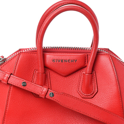 Givenchy Sugar Goatskin Mini Antigona Red 7 of 9