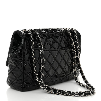 Chanel Patent Quilted Jumbo Single Flap Black 3 of 11