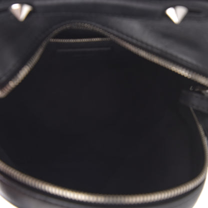 Fendi Vitello Century Fun Fair Metal Studded Mini Backpack Black Multicolor 4 of 10