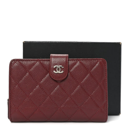 Chanel Caviar Quilted CC French Wallet Red 9 of 9