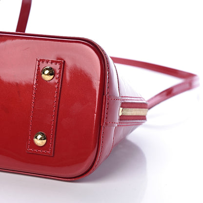 Louis Vuitton Vernis Alma BB Pomme D'Amour 9 of 9