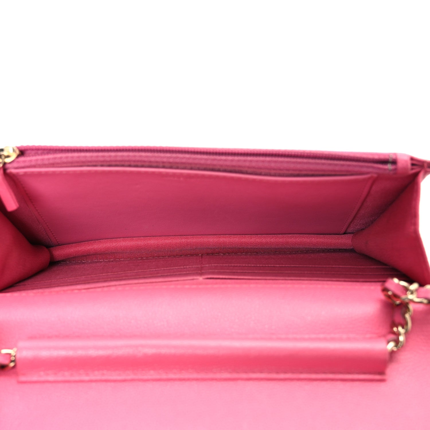 Chanel Caviar Quilted Wallet on Chain WOC Pink 5 of 13