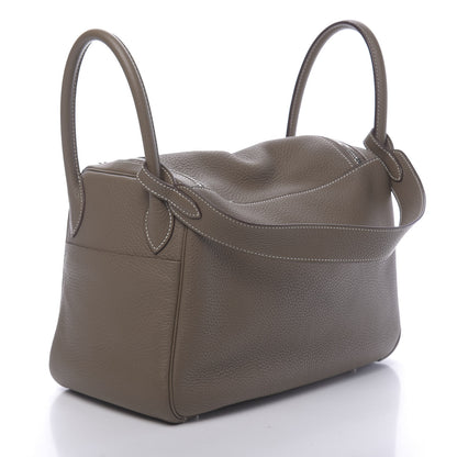 Hermes Taurillon Clemence Lindy 30 Etoupe 3 of 11