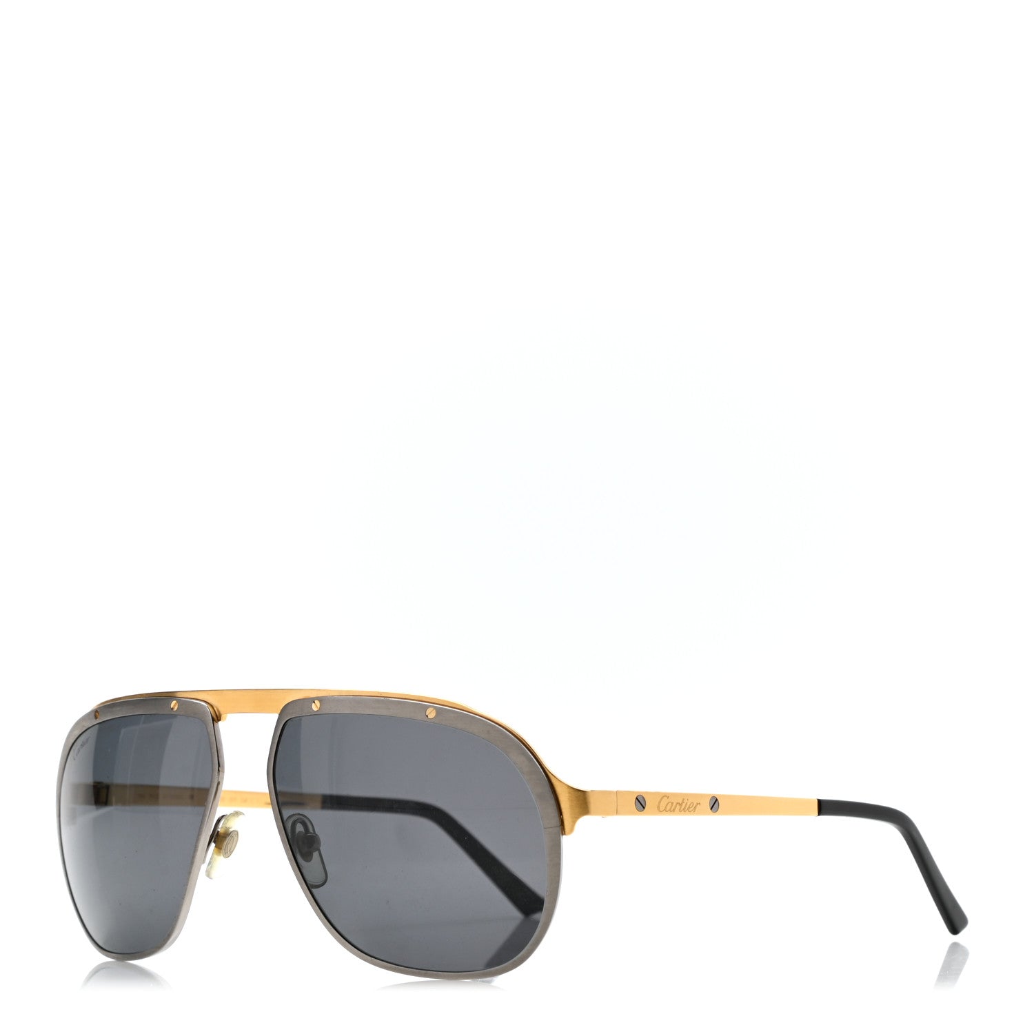 Cartier Santos de Cartier Sunglasses CT0035S Gold 1 of 6