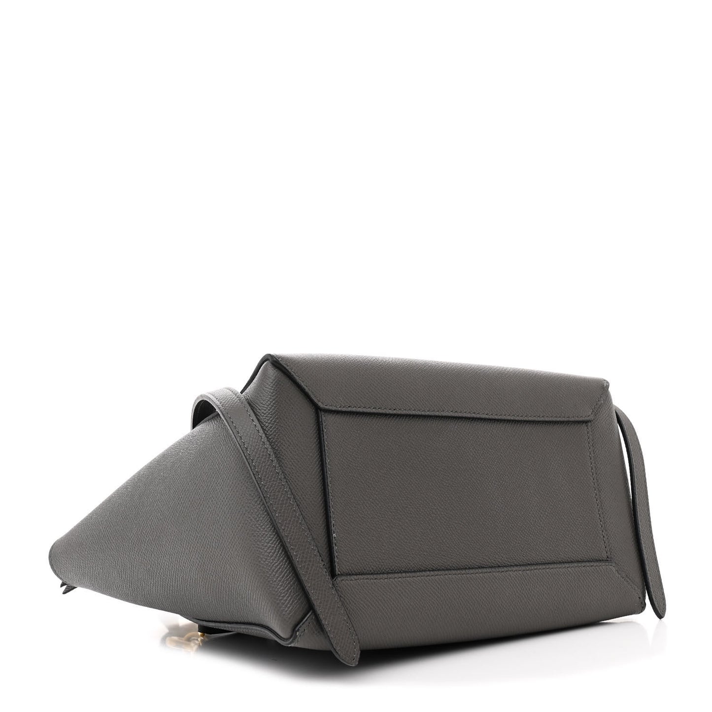 Grained Calfskin Micro Belt Bag Grey
