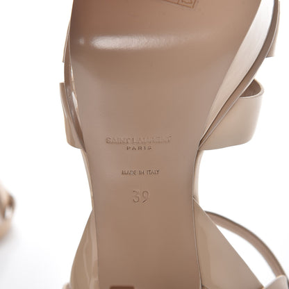 Saint Laurent Patent Tribute 75 Platform Sandals 39 Nude Powder 6 of 9