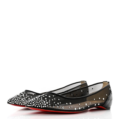 Christian Louboutin Crystal Strass Follies Flats 36.5 Black 3 of 10