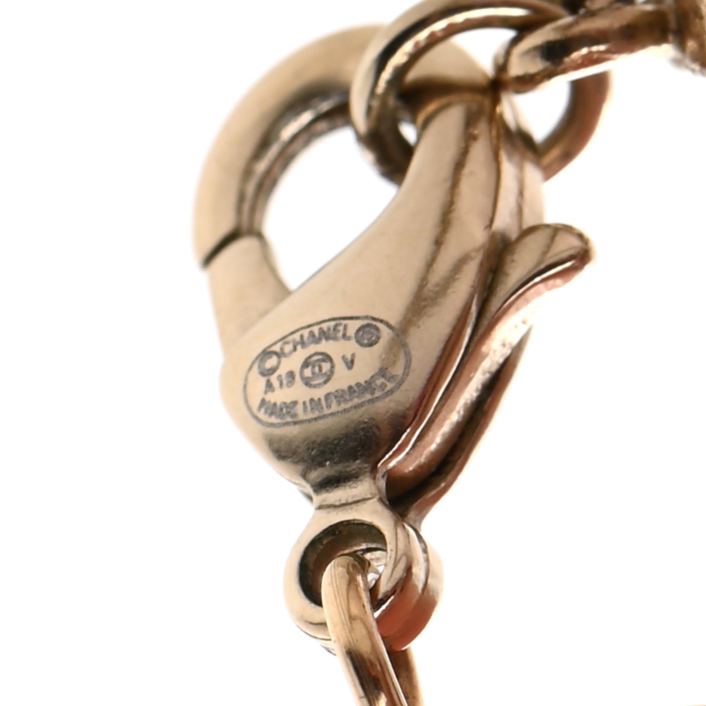 Crystal CC Pendant Necklace Gold