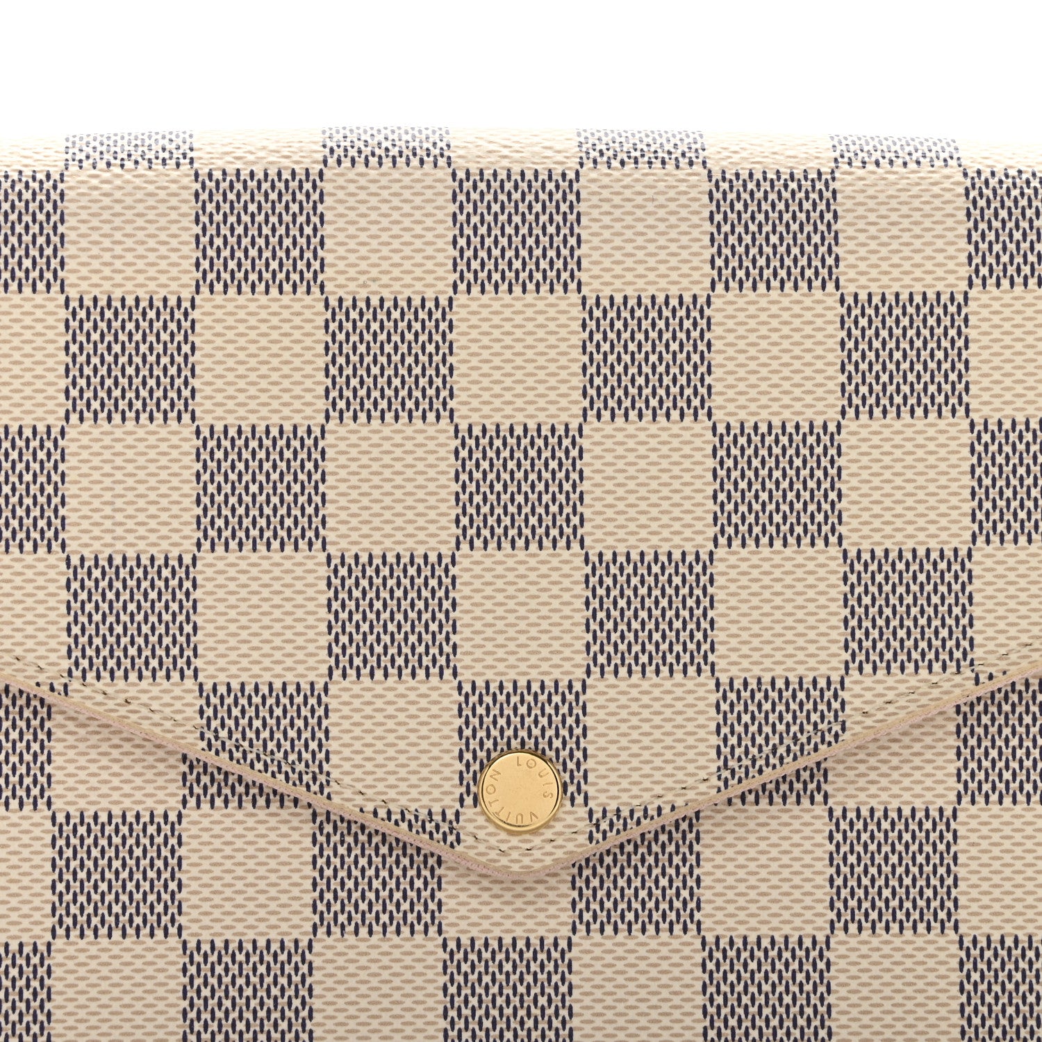 Louis Vuitton Damier Azur Pochette Felicie Chain Wallet Rose Ballerine 8 of 10