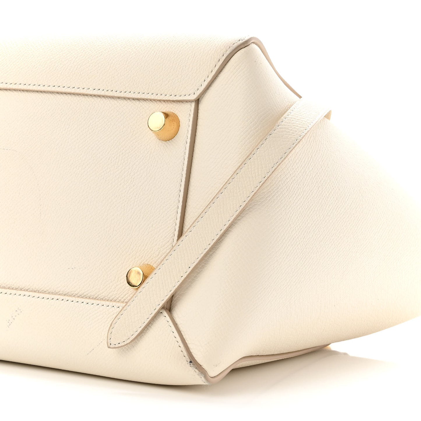 Grained Calfskin Mini Belt Bag White