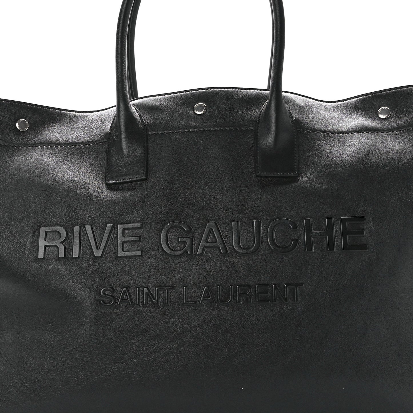 Vitello Rive Gauche Large Tote Black