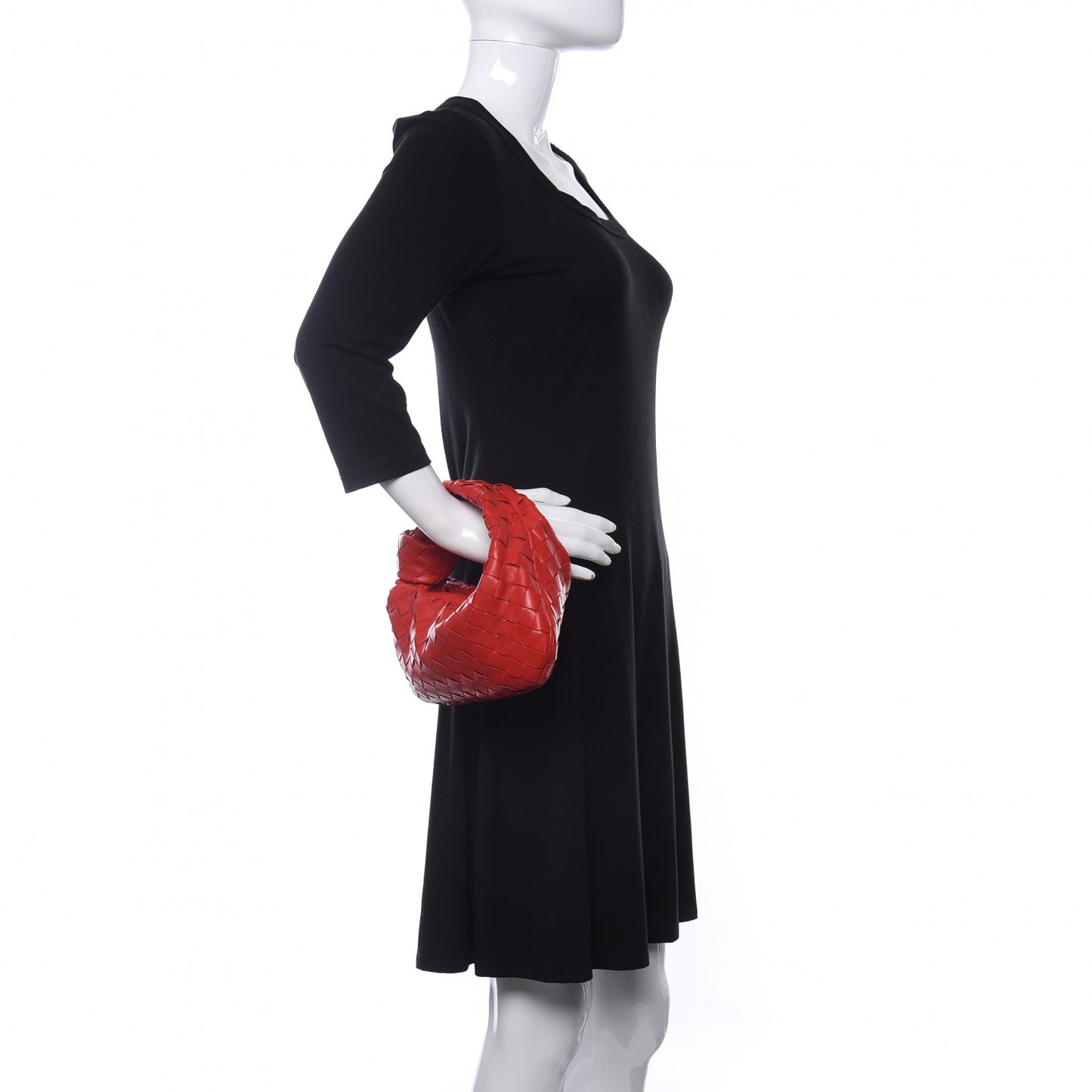 Nappa Intrecciato Mini Jodie Red