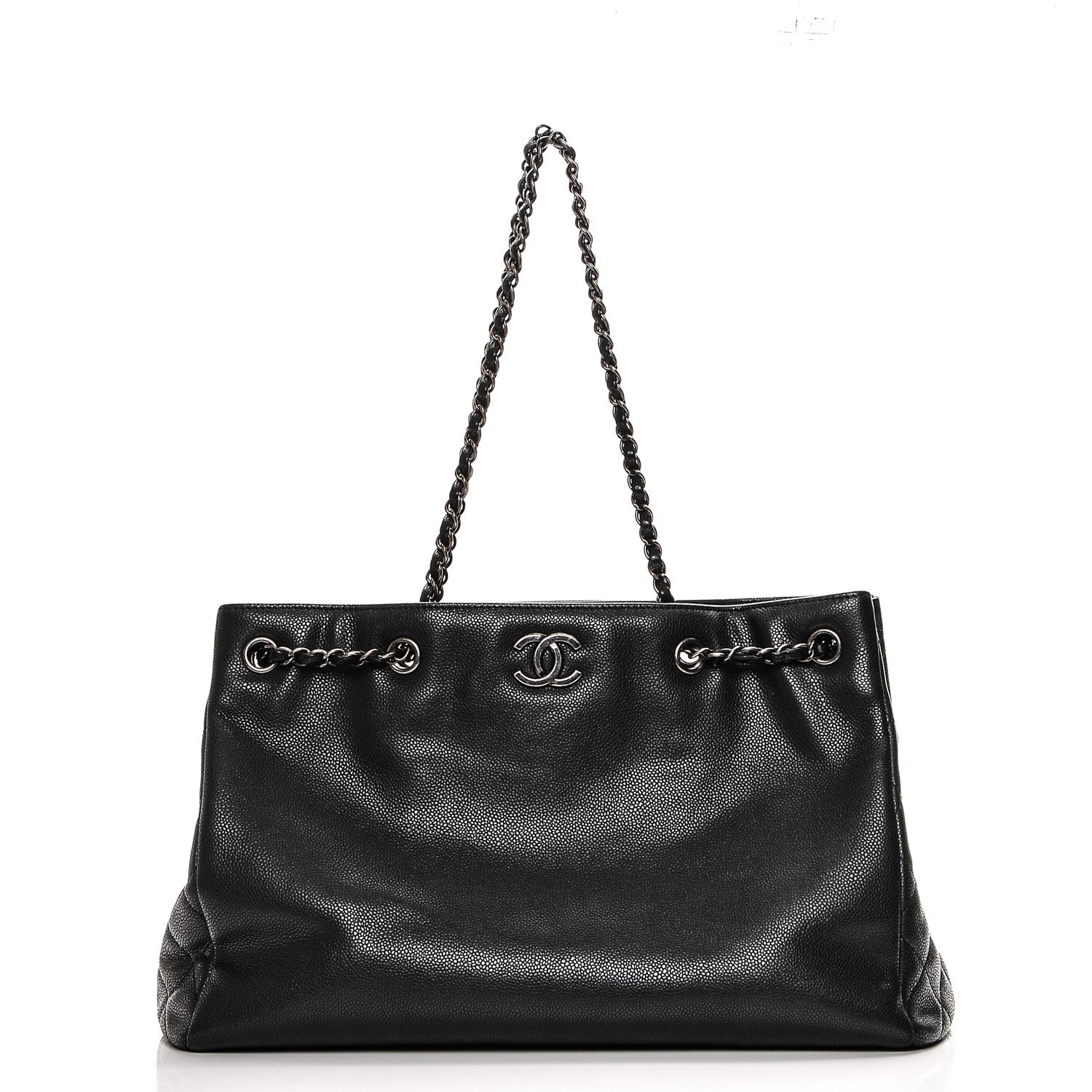 Chanel Grained Calfskin Large Shopping Tote Black 1 of 7