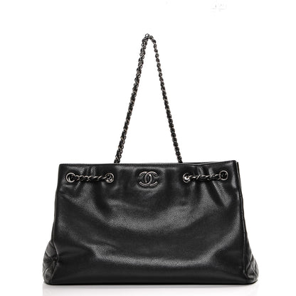 Chanel Grained Calfskin Large Shopping Tote Black 1 of 7