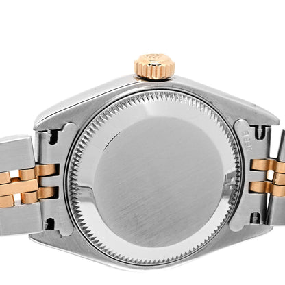 Rolex Stainless Steel 18K Yellow Gold Diamond 26mm Oyster Perpetual Datejust Watch Silver 79173 4 of 5
