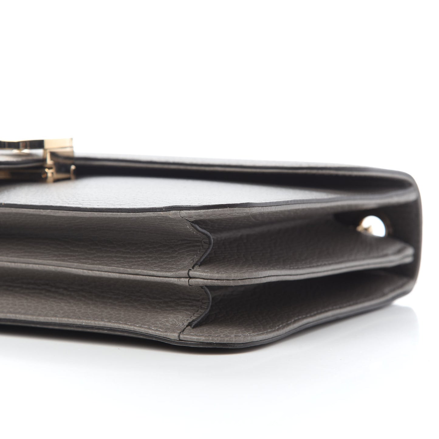 Dollar Calfskin Interlocking G Shoulder Bag Loess