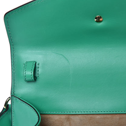 Gucci Vitello Fontanella Web Mini Sylvie Top Handle Bag Synthetic Green Garden 10 of 10