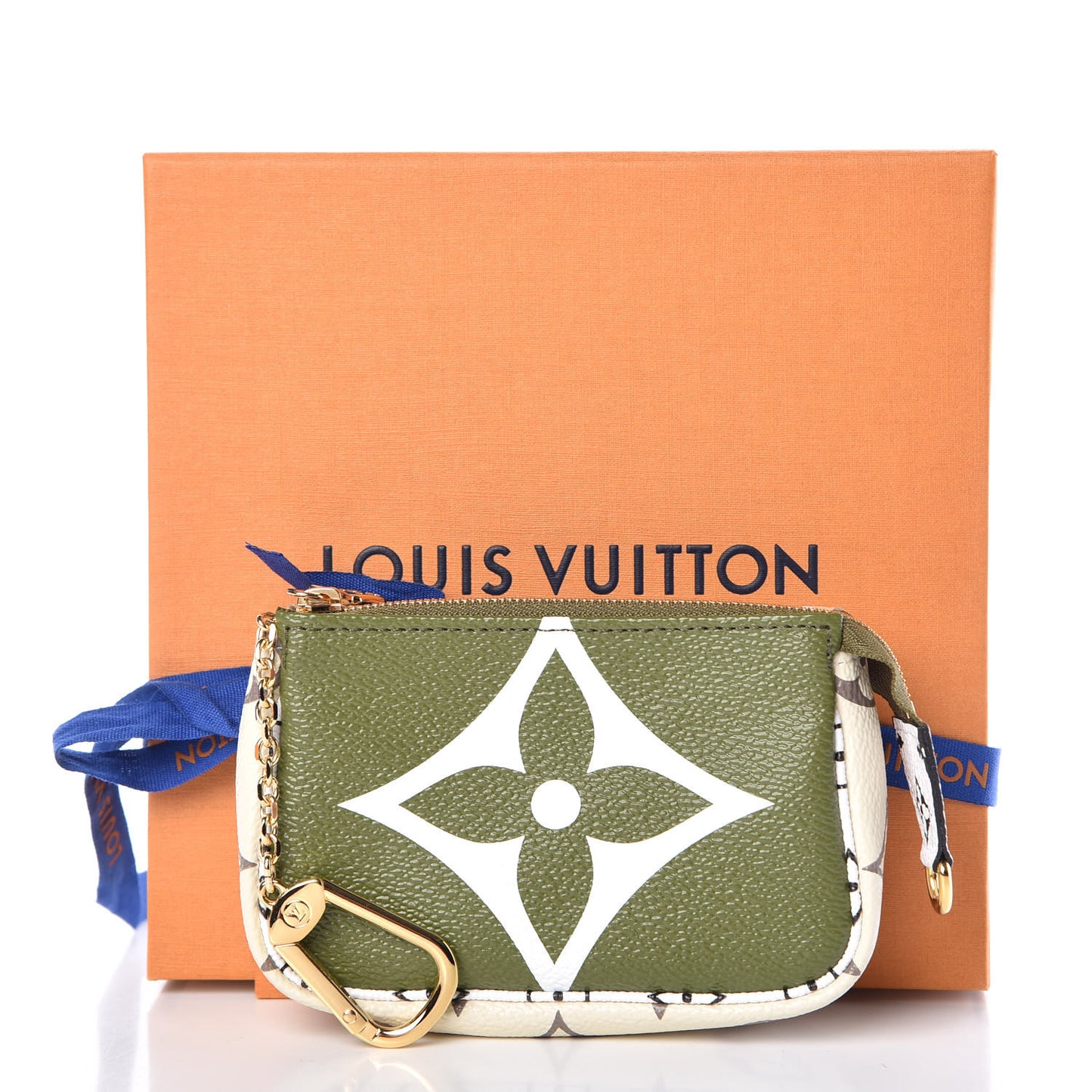 Monogram Giant Micro Pochette Accessories Kaki White