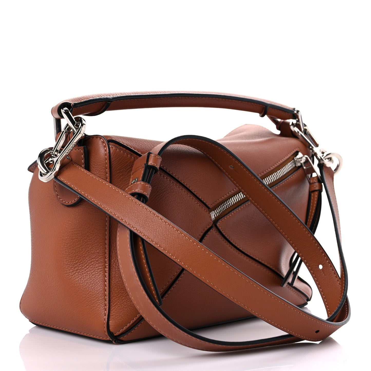 Calfskin Small Puzzle Bag Tan