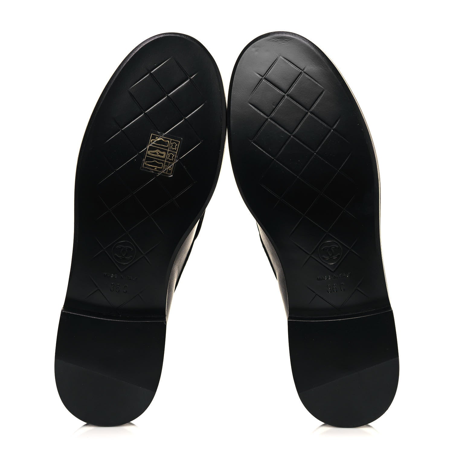 Chanel Lambskin Quilted CC Turnlock Loafers 36 Black 5 of 8