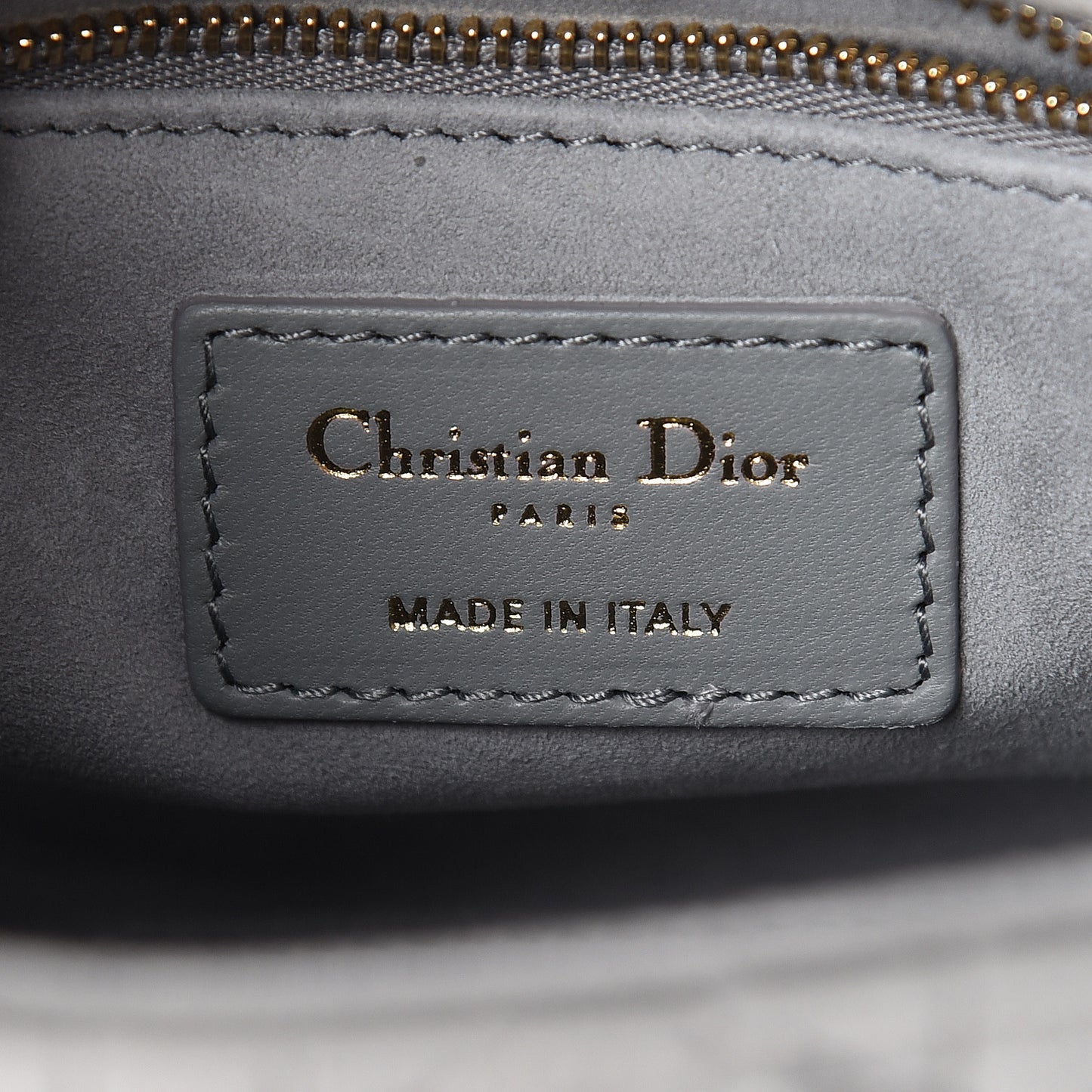 Velvet Mini Lady Dior Gray