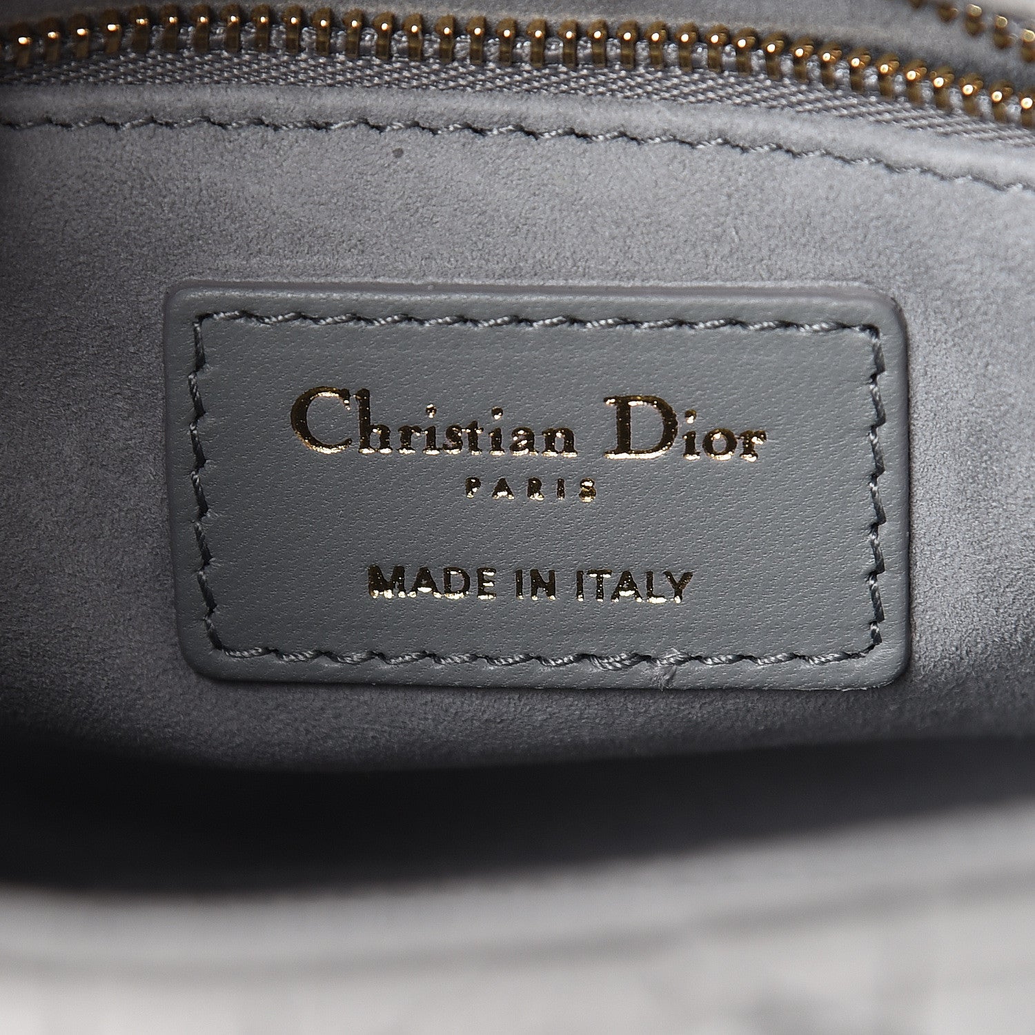 Christian Dior Velvet Mini Lady Dior Gray 6 of 11