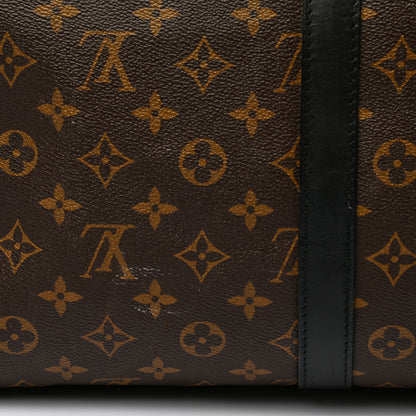 Louis Vuitton Monogram Macassar Keepall Bandouliere 55 12 of 13