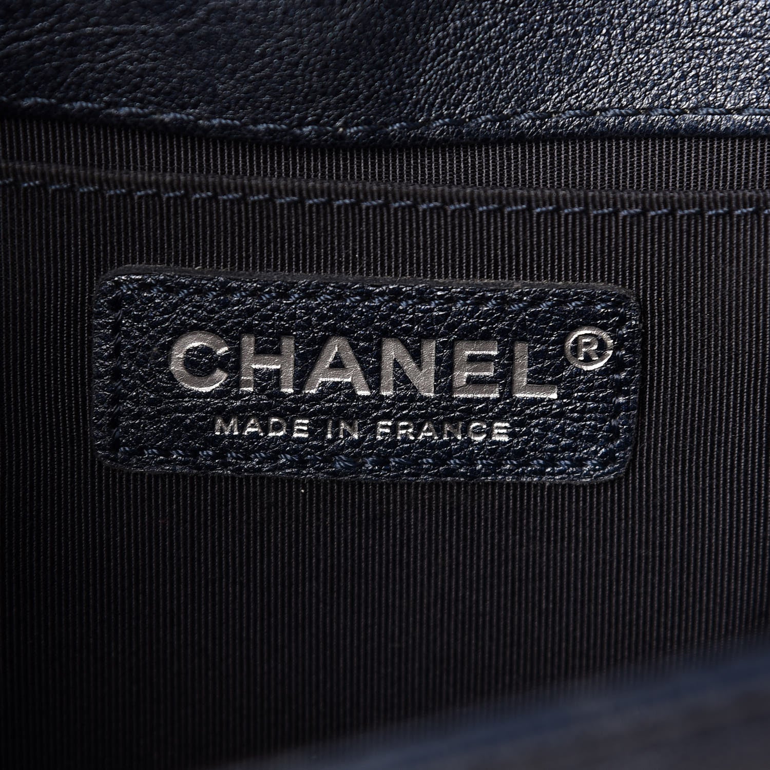 Chanel Calfskin Quilted Medium Boy Flap Dark Navy 6 of 11
