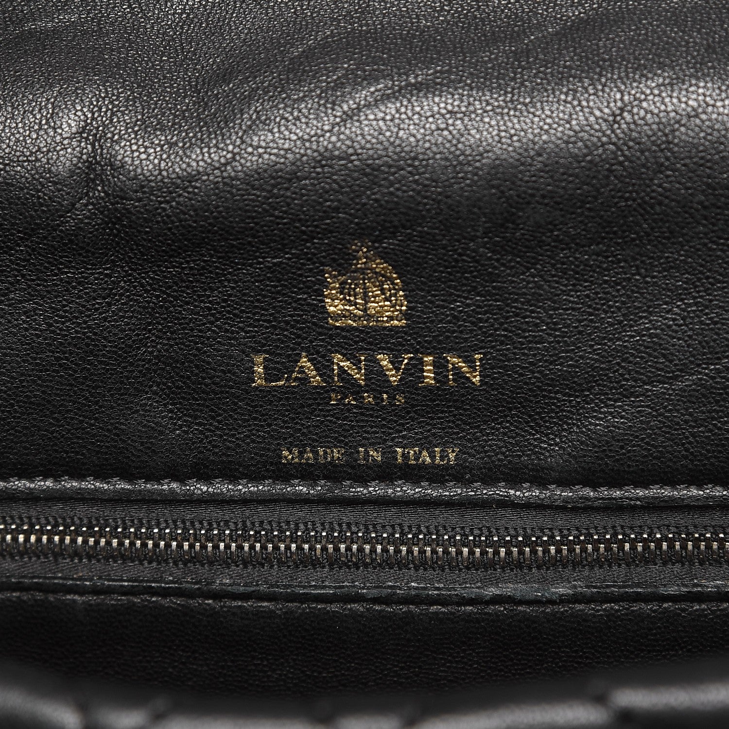 Lanvin Lambskin Quilted Medium Happy Shoulder Bag Black 6 of 9