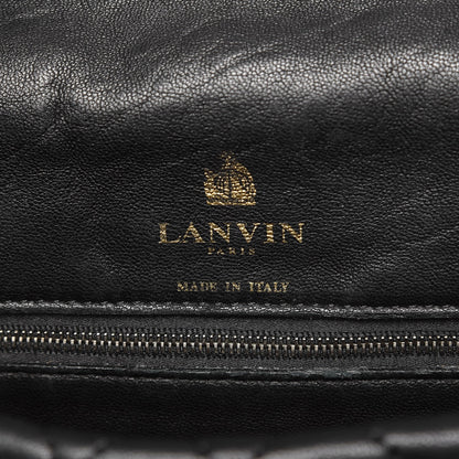 Lanvin Lambskin Quilted Medium Happy Shoulder Bag Black 6 of 9