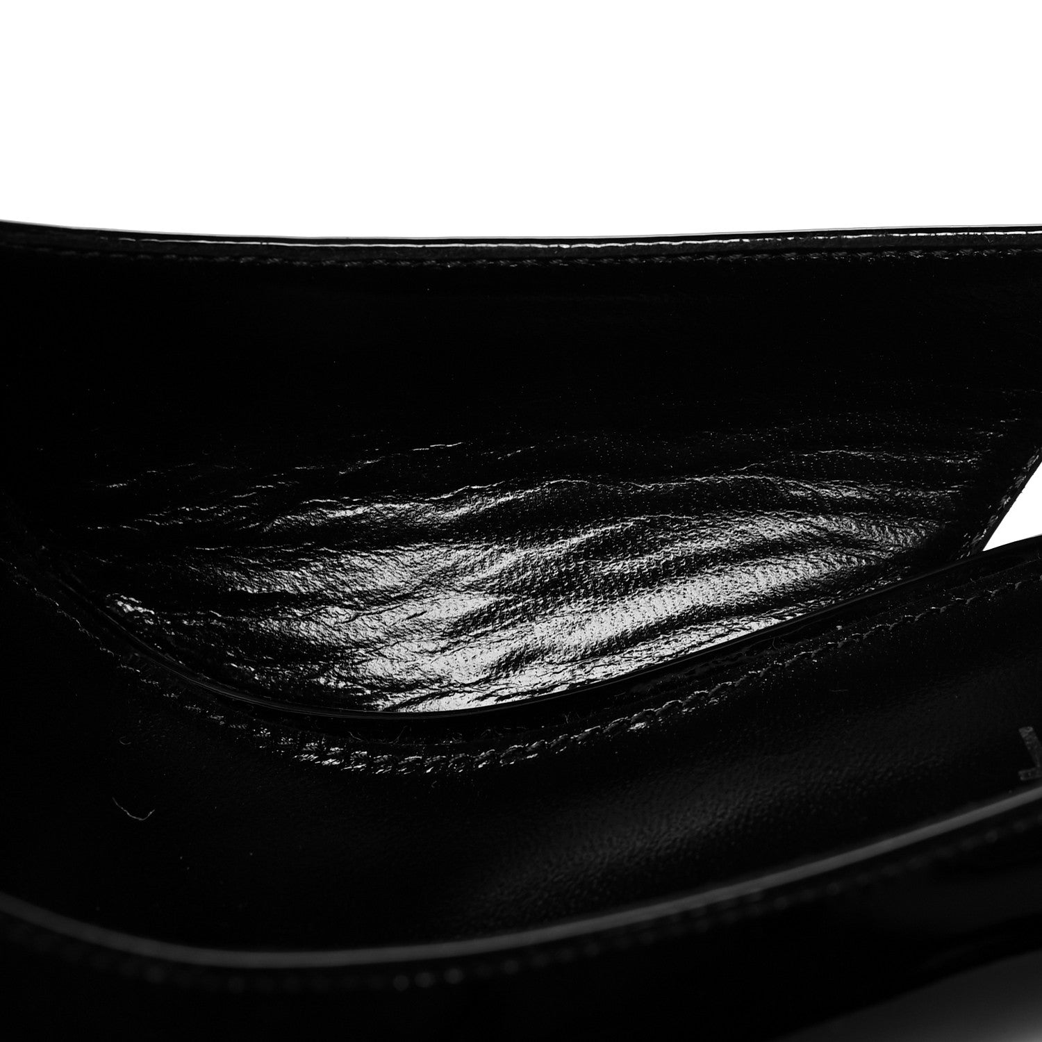 Saint Laurent Patent Opyum Slingback 3.3 Pumps 37 Black 9 of 9