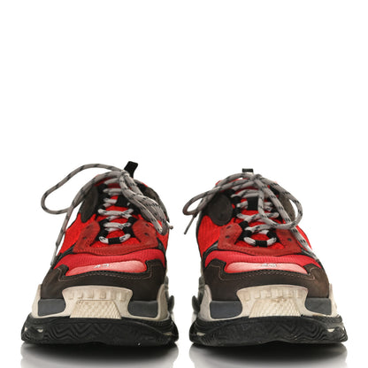 Balenciaga Fabric Mesh Mens Triple S Sneakers 43 Rouge Black 2 of 11