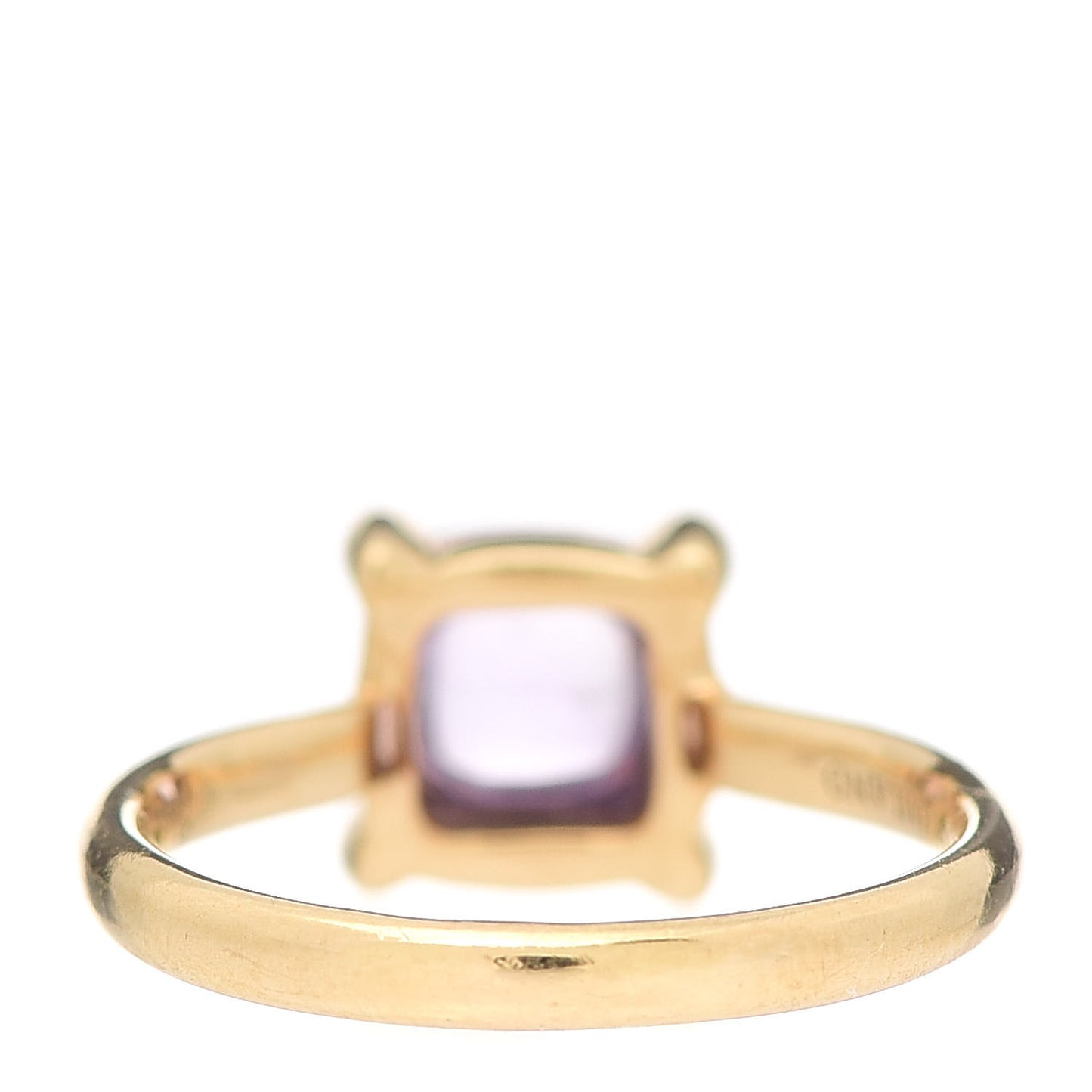 18K Yellow Gold Amethyst 7mm Paloma Picasso Sugar Stacks Ring 48 4.5