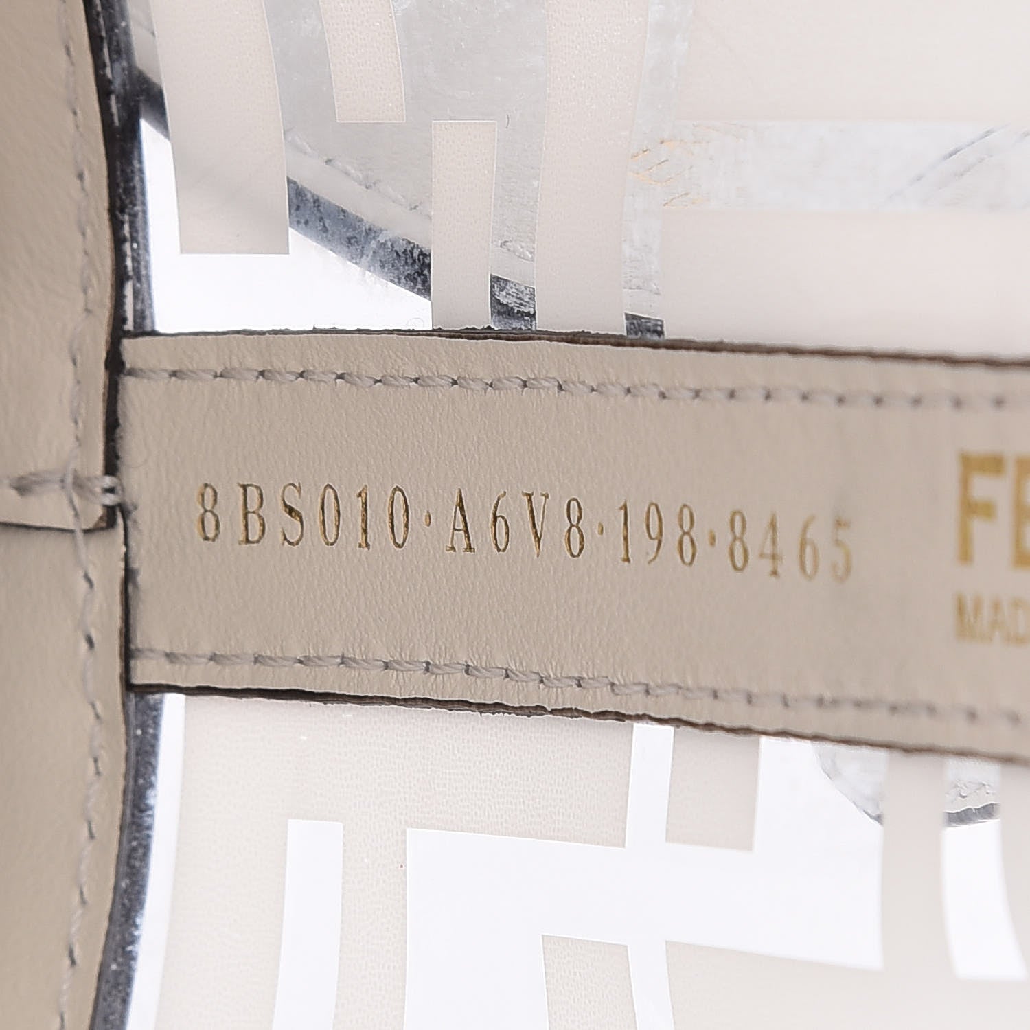 Fendi TPU FF Vitello Grace F is Fendi Mini Mon Tresor Bucket Bag White 9 of 12