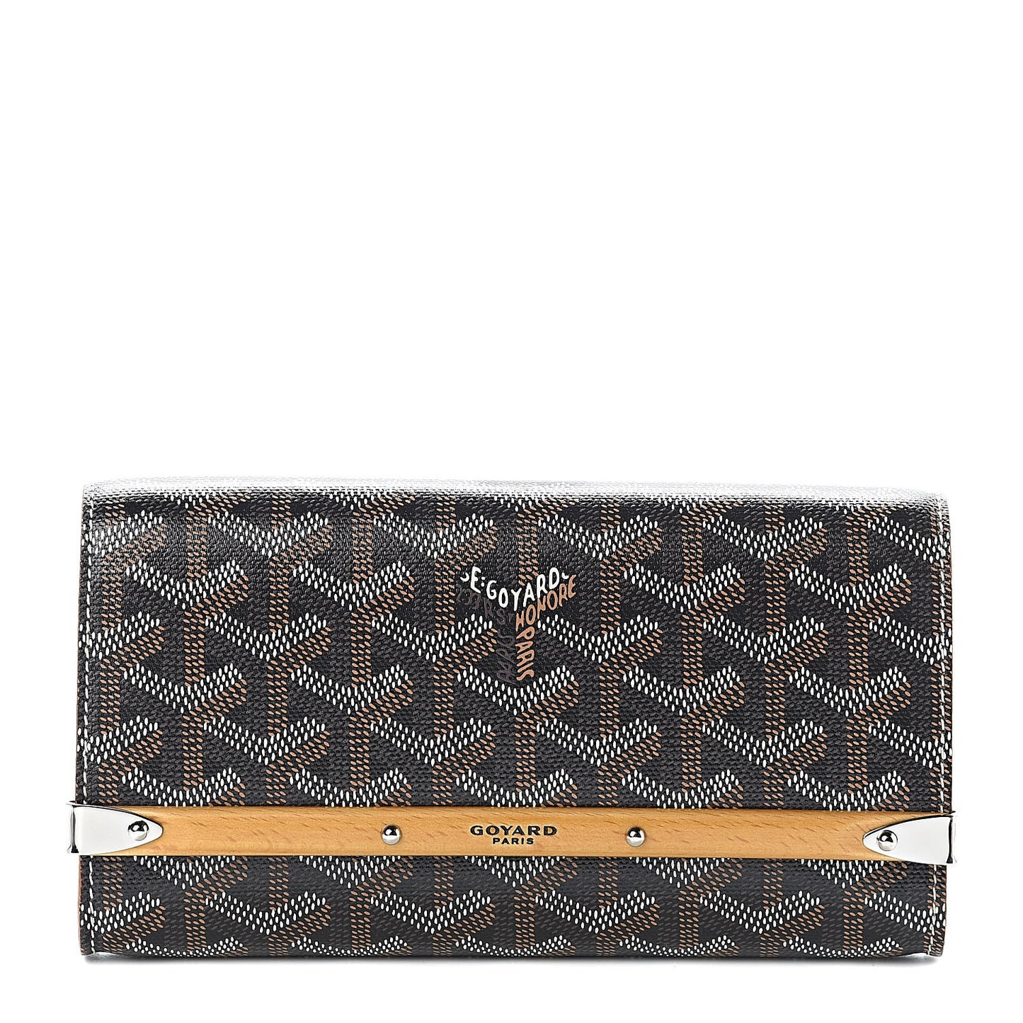 Goyardine Monte Carlo Mini Phone Case Black