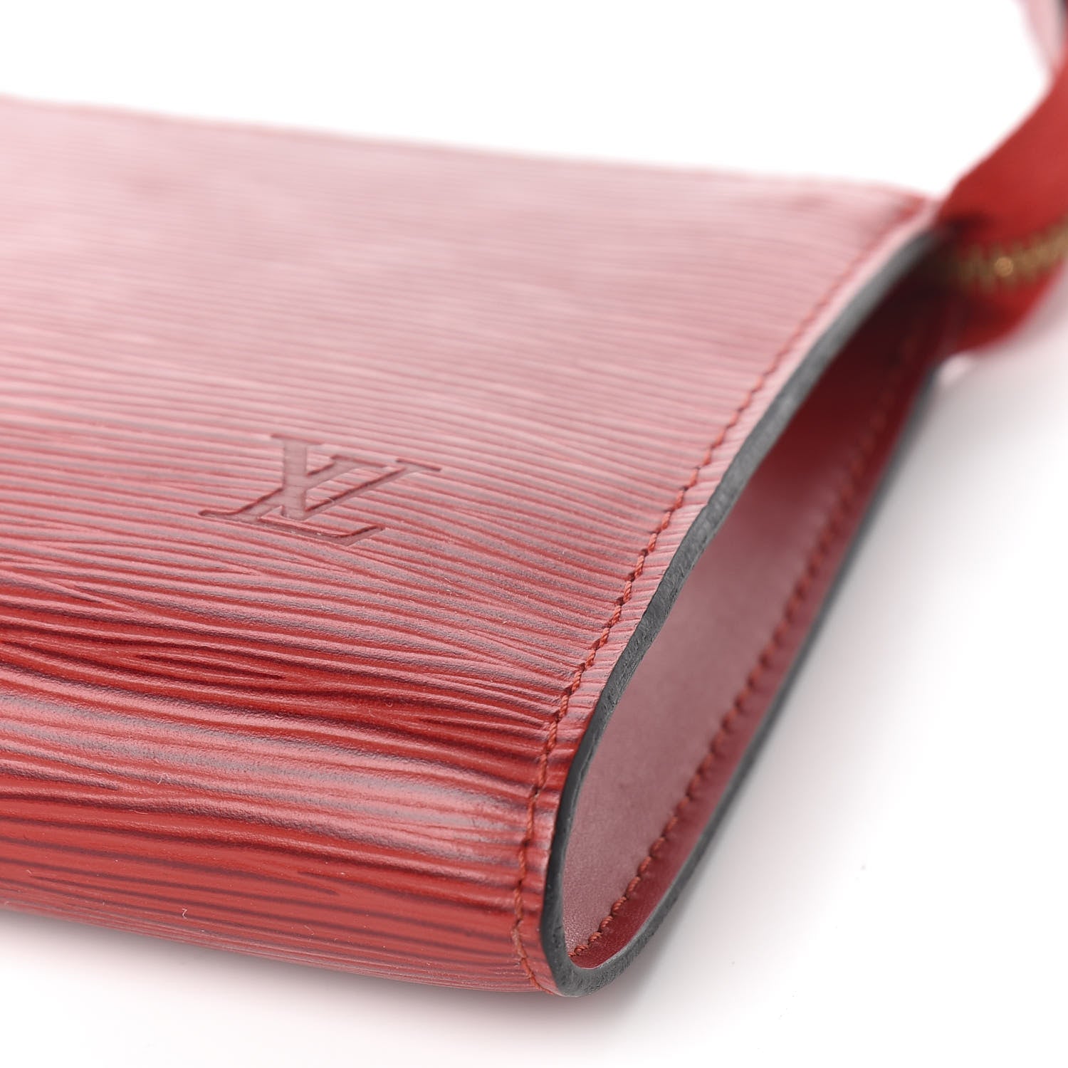 Louis Vuitton Epi Pochette Accessories 24 Rouge 9 of 11
