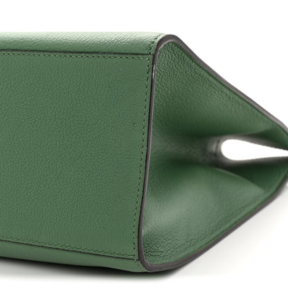 Fendi Vitello Cher Plexiglass Logo Debossed Medium Fendi Sunshine Shopper Tote Verde Islanda 10 of 11