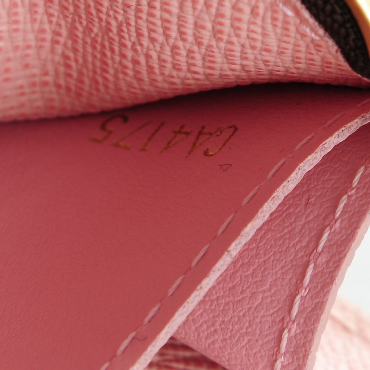 Louis Vuitton Damier Ebene Caissa Wallet Rose Ballerine 7 of 7
