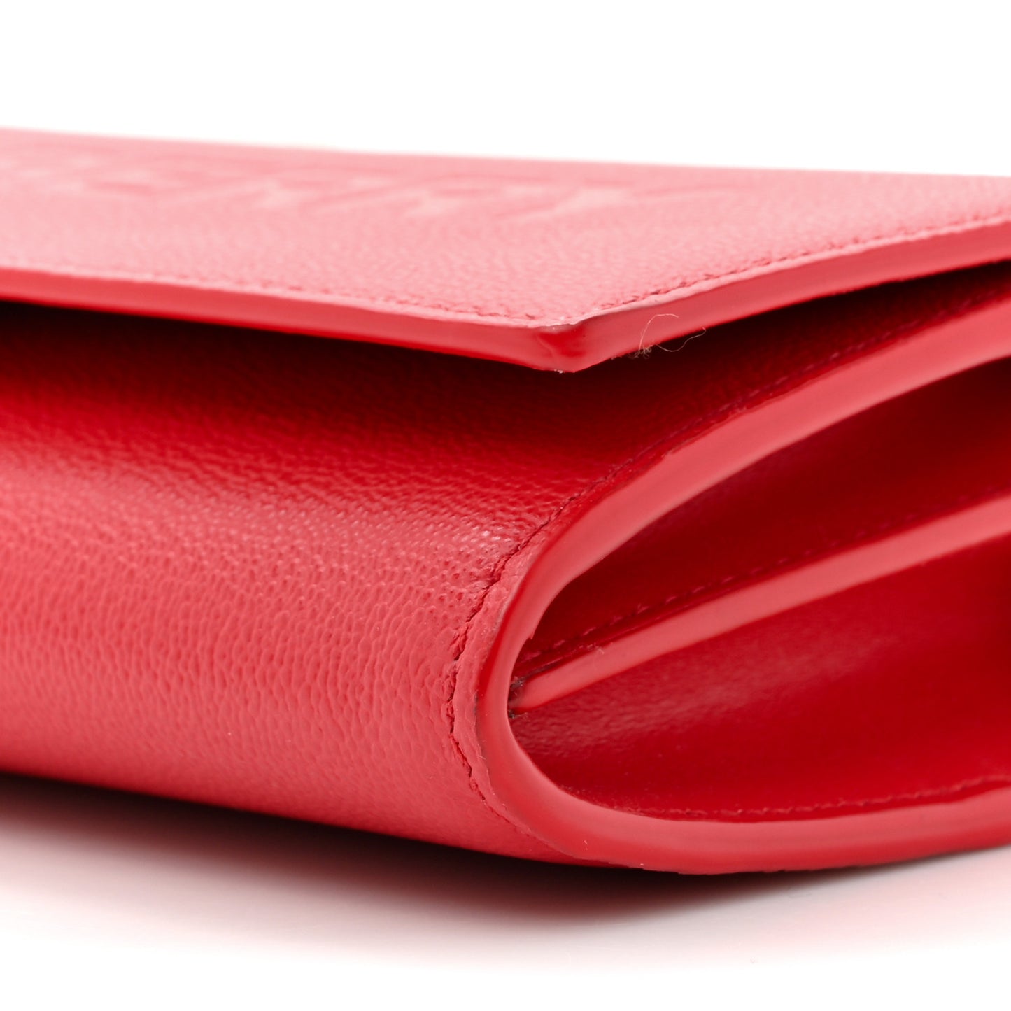 Calfskin Logo Hazelmere Wallet With Detachable Strap Red